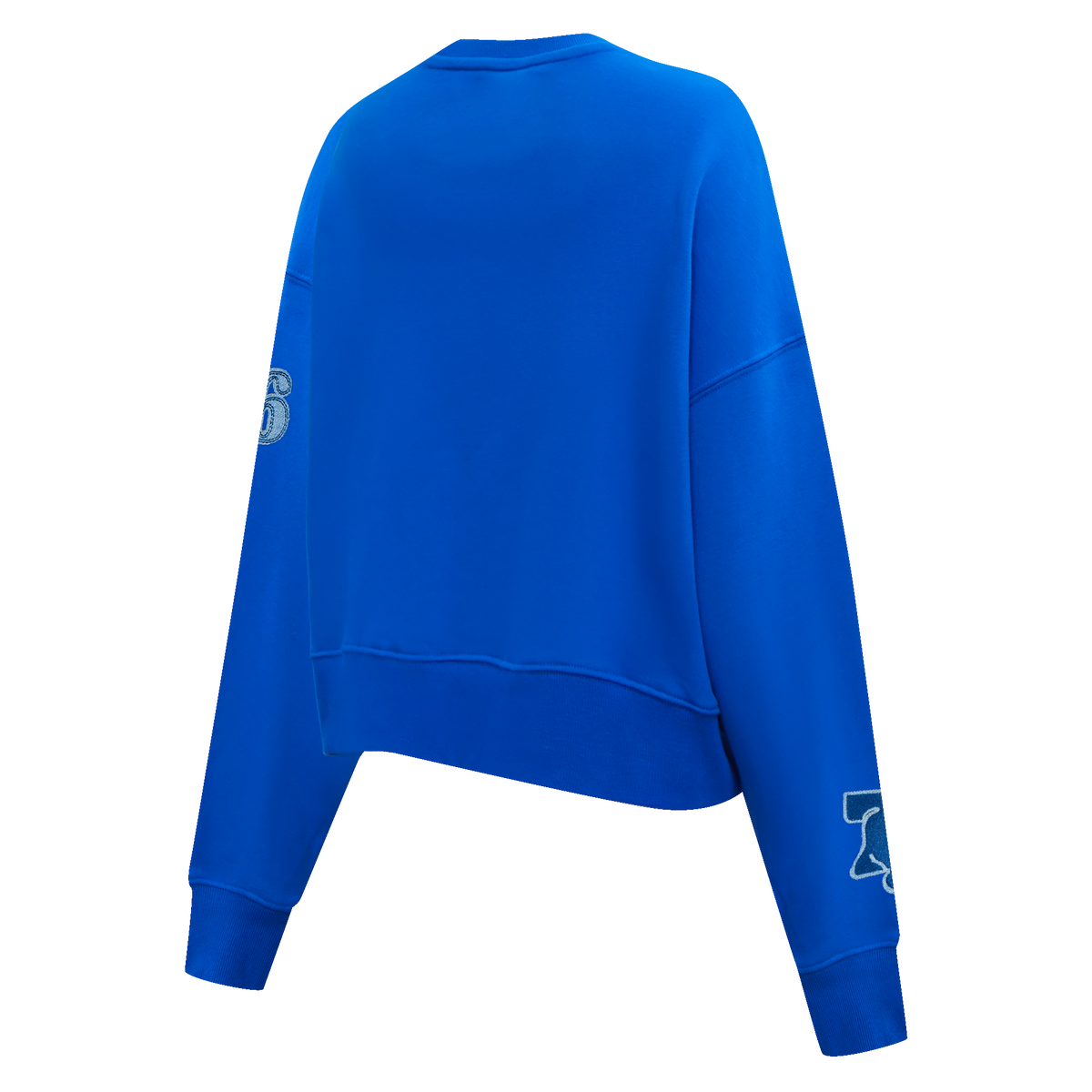 NBA PHILADELPHIA 76ERS VARSITY BLUES WOMEN'S CREWNECK (ROYAL BLUE)