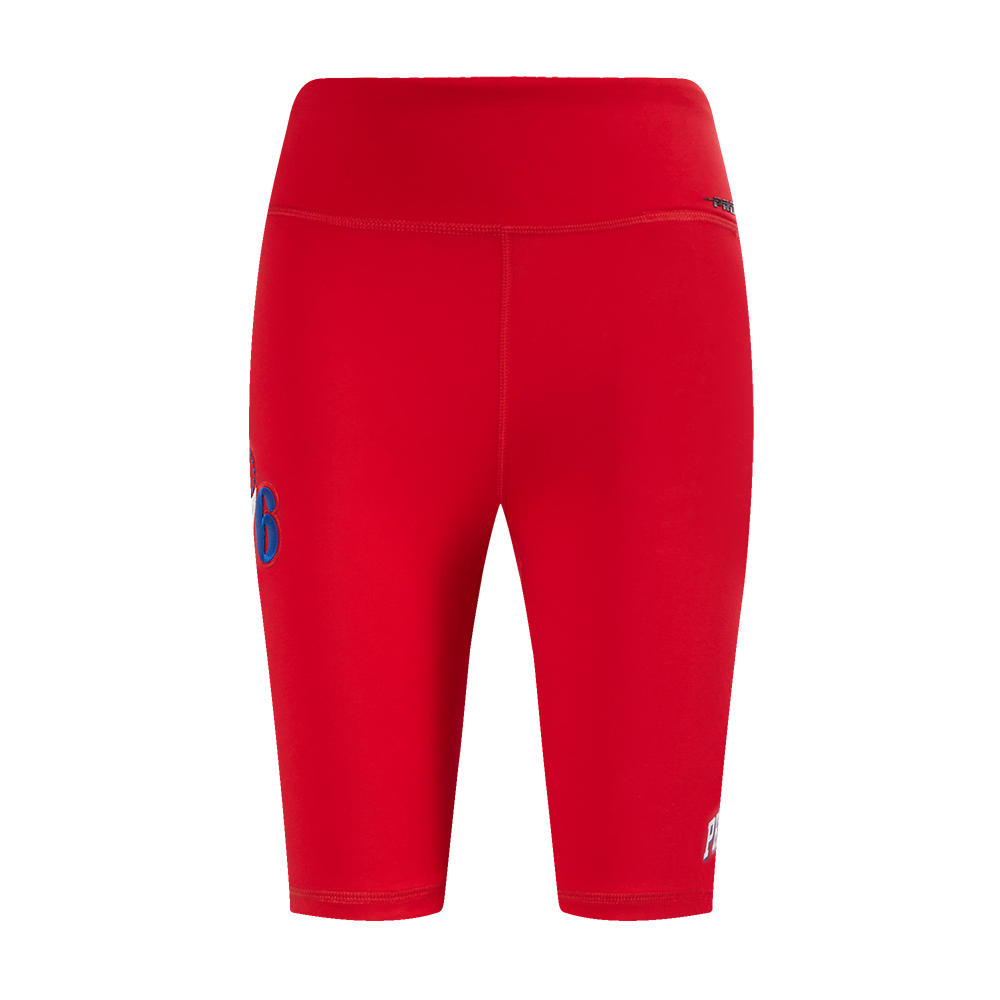 NBA PHILADELPHIA 76ERS CLASSIC WOMEN'S JERSEY BIKE SHORT (RED)