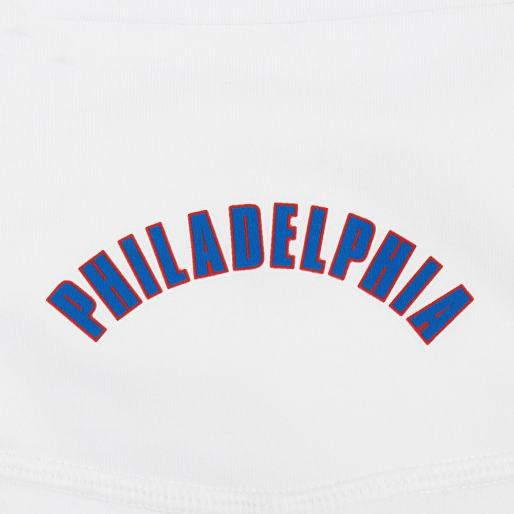 NBA PHILADELPHIA 76ERS CLASSIC CUISSARD EN JERSEY À TAILLE HAUTE (BLANC)