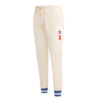 NBA PHILADELPHIA 76ERS RETRO CLASSIC WOMEN'S SWEATPANT (EGGSHELL/ROYAL BLUE)