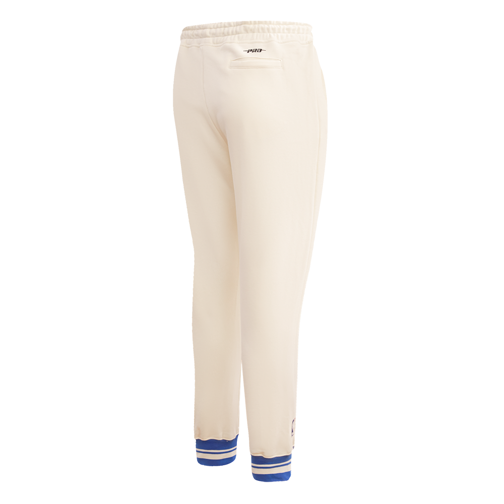 NBA PHILADELPHIA 76ERS RETRO CLASSIC WOMEN'S SWEATPANT (EGGSHELL/ROYAL BLUE)