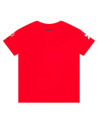 NFL SAN FRANCISCO 49ERS CLASSIC MESH T-SHIRT À RAYURES POUR HOMME (NOIR/ROUGE)
