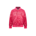 NBA PHILADELPHIA 76ERS BLOUSON TRIPLE ROSE EN SATIN POUR FILLE ENFANT (VIOLET BETTERAVE)