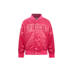 NBA PHILADELPHIA 76ERS BLOUSON TRIPLE ROSE EN SATIN POUR FILLE ENFANT (VIOLET BETTERAVE)
