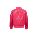 NBA PHILADELPHIA 76ERS BLOUSON TRIPLE ROSE EN SATIN POUR FILLE ENFANT (VIOLET BETTERAVE)