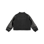 NBA PHILADELPHIA 76ERS TRIPLE BLACK BLOUSON COLLÉGIAL EN LAINE POUR GARÇON ENFANT (NOIR DE JAIS)