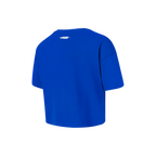 NBA PHILADELPHIA 76ERS RETRO CLASSIC LITTLE GIRL'S SHORT SLEEVE BOXY TEE (ROYAL BLUE)
