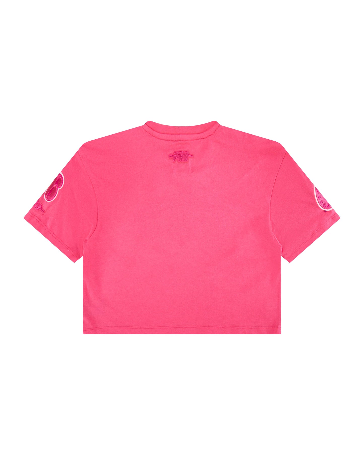 NBA PHILADELPHIA 76ERS TRIPLE PINK LITTLE GIRLS SHORT SLEEVE BOXY TEE (BEETROOT PURPLE)