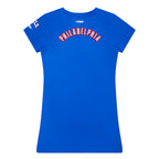 NBA PHILADELPHIA 76ERS CLASSIC LITTLE GIRL'S TEE DRESS (ROYAL BLUE)