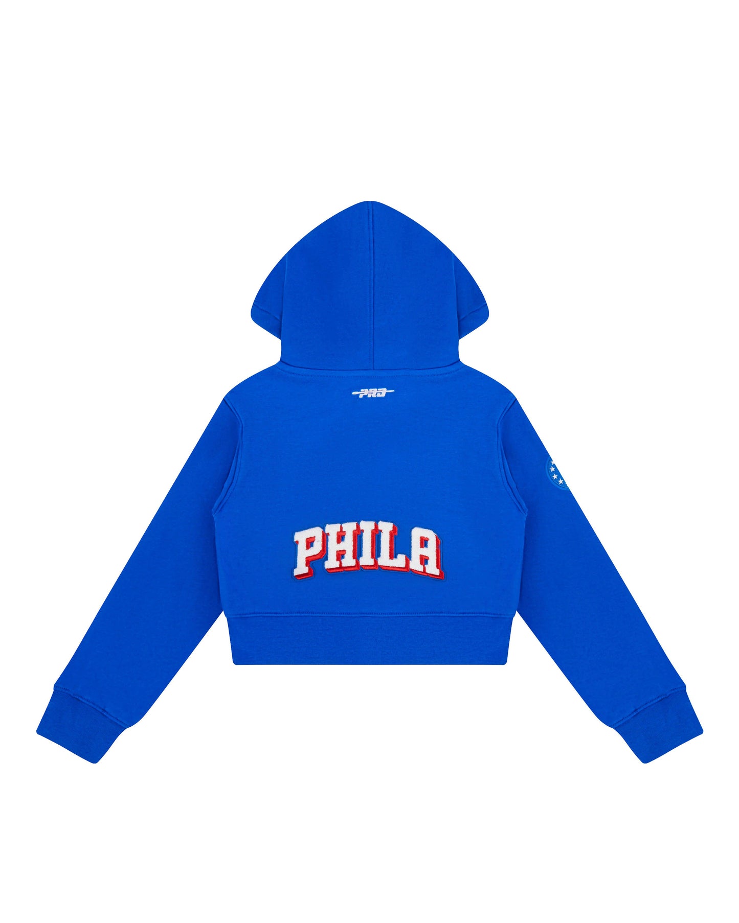 NBA PHILADELPHIA 76ERS CLASSIC LITTLE GIRLS  FLEECE FULL ZIP HOODIE (ROYAL BLUE)