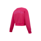 NBA PHILADELPHIA 76ERS TRIPLE PINK LITTLE GIRL'S FLEECE CREWNECK (BEETROOT PURPLE)