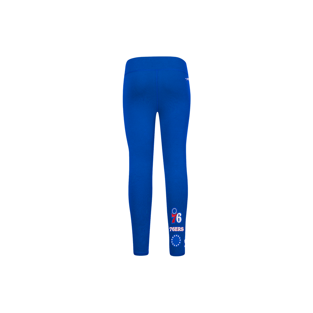 NBA PHILADELPHIA 76ERS RETRO CLASSIC LITTLE GIRL'S LEGGING (ROYAL BLUE)