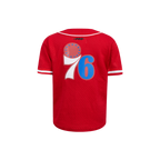 NBA PHILADELPHIA 76ERS CLASSIC CHEMISE BOUTONNÉE EN FILET POUR GARÇON BAMBIN (ROUGE)