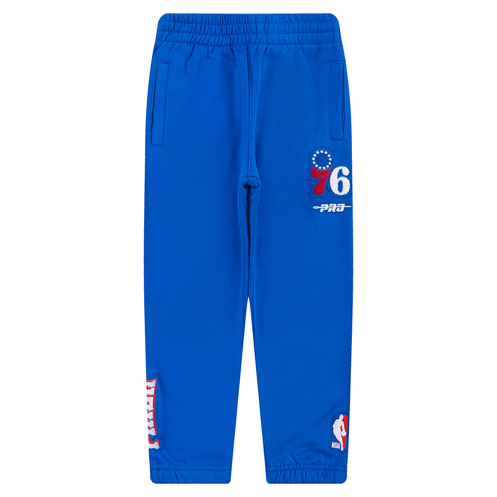 NBA PHILADELPHIA 76ERS CLASSIC PANTALON OUATÉ EN MOLLETON POUR GARÇON BAMBIN (BLEU ROYAL)
