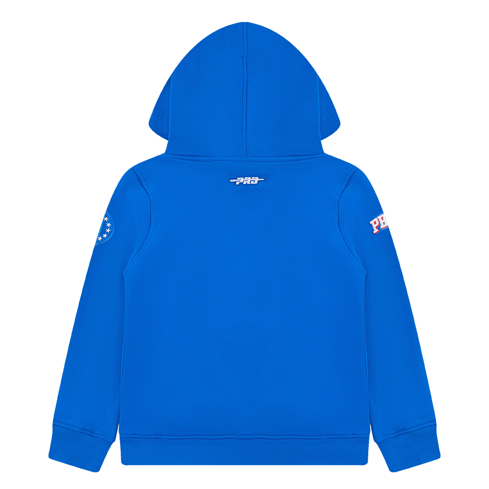 NBA PHILADELPHIA 76ERS CLASSIC TODDLER BOYS FLEECE PULLOVER HOODIE (ROYAL BLUE)