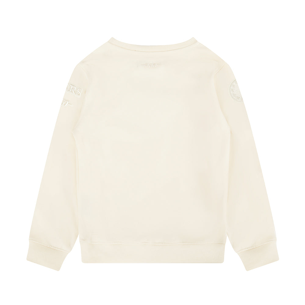 NBA PHILADELPHIA 76ERS NEUTRAL TODDLER BOYS FLEECE CREWNECK (EGGSHELL)