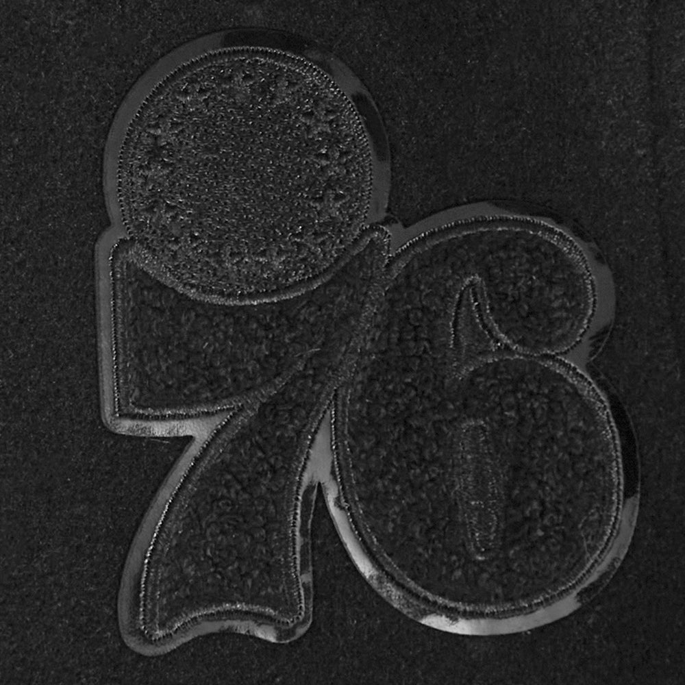 NBA PHILADELPHIA 76ERS TRIPLE BLACK BLOUSON COLLÉGIAL EN LAINE POUR GARÇON BAMBIN (NOIR DE JAIS)