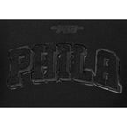 NBA PHILADELPHIA 76ERS TRIPLE BLACK BLOUSON COLLÉGIAL EN LAINE POUR GARÇON BAMBIN (NOIR DE JAIS)