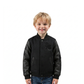NBA PHILADELPHIA 76ERS TRIPLE BLACK BLOUSON COLLÉGIAL EN LAINE POUR GARÇON BAMBIN (NOIR DE JAIS)