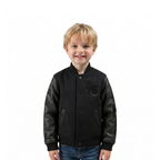 NBA PHILADELPHIA 76ERS TRIPLE BLACK BLOUSON COLLÉGIAL EN LAINE POUR GARÇON BAMBIN (NOIR DE JAIS)