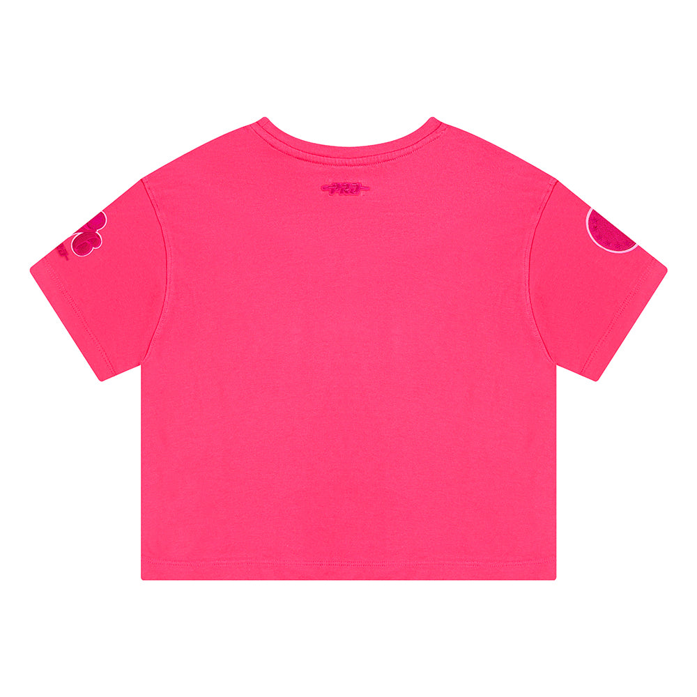 NBA PHILADELPHIA 76ERS TRIPLE PINK TODDLER GIRLS SHORT SLEEVE BOXY TEE (BEETROOT PURPLE)