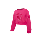 NBA PHILADELPHIA 76ERS TRIPLE PINK TODDLER GIRL'S FLEECE CREWNECK (BEETROOT PURPLE)