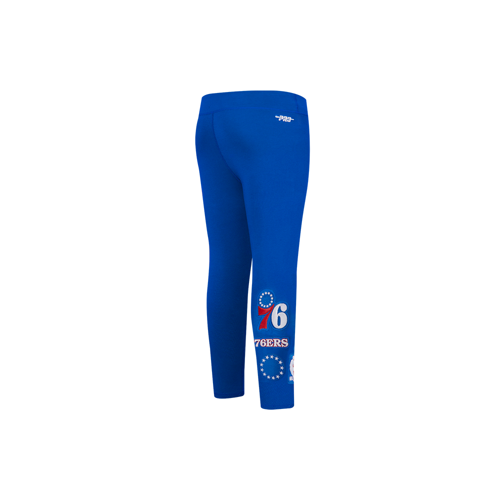 NBA PHILADELPHIA 76ERS RETRO CLASSIC TODDLER GIRL'S LEGGING (ROYAL BLUE)