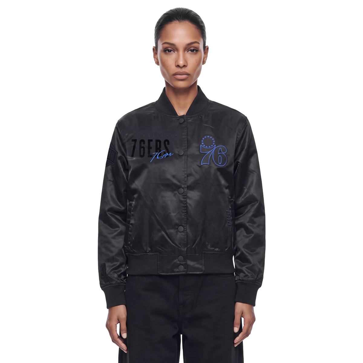 NBA PHILADELPHIA 76ERS ECLIPSE WOMEN'S COAT (BLACK)
