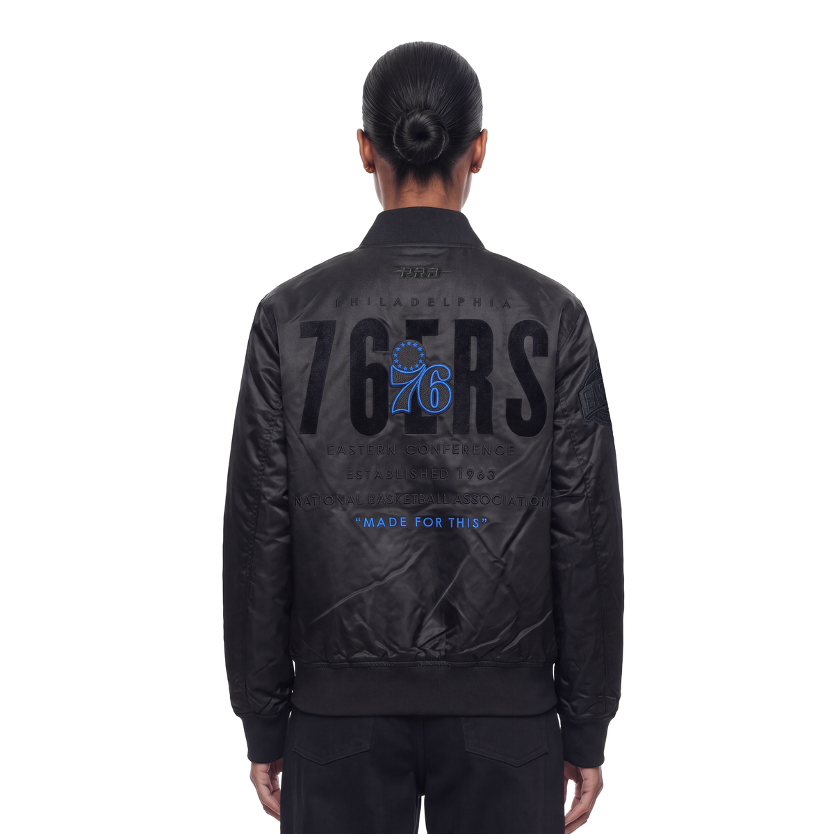 NBA PHILADELPHIA 76ERS ECLIPSE WOMEN'S COAT (BLACK)