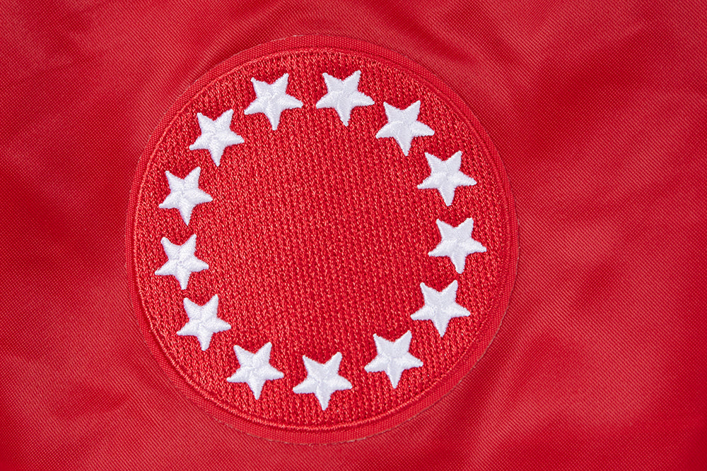 NBA PHILADELPHIA 76ERS CLASSIC WOMEN'S SATIN JACKET (RED)