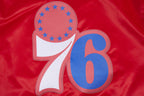 NBA PHILADELPHIA 76ERS CLASSIC WOMEN'S SATIN JACKET (RED)