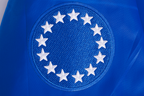 NBA PHILADELPHIA 76ERS CLASSIC BLOUSON EN SATIN POUR FEMME (BLEU ROYAL)