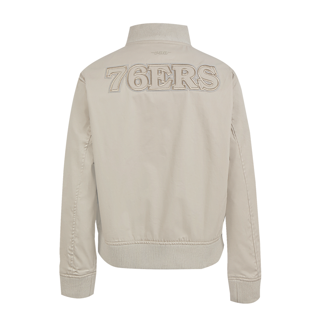NBA PHILADELPHIA 76ERS NEUTRAL BLOUSON EN SERGÉ POUR FEMME (TAUPE)