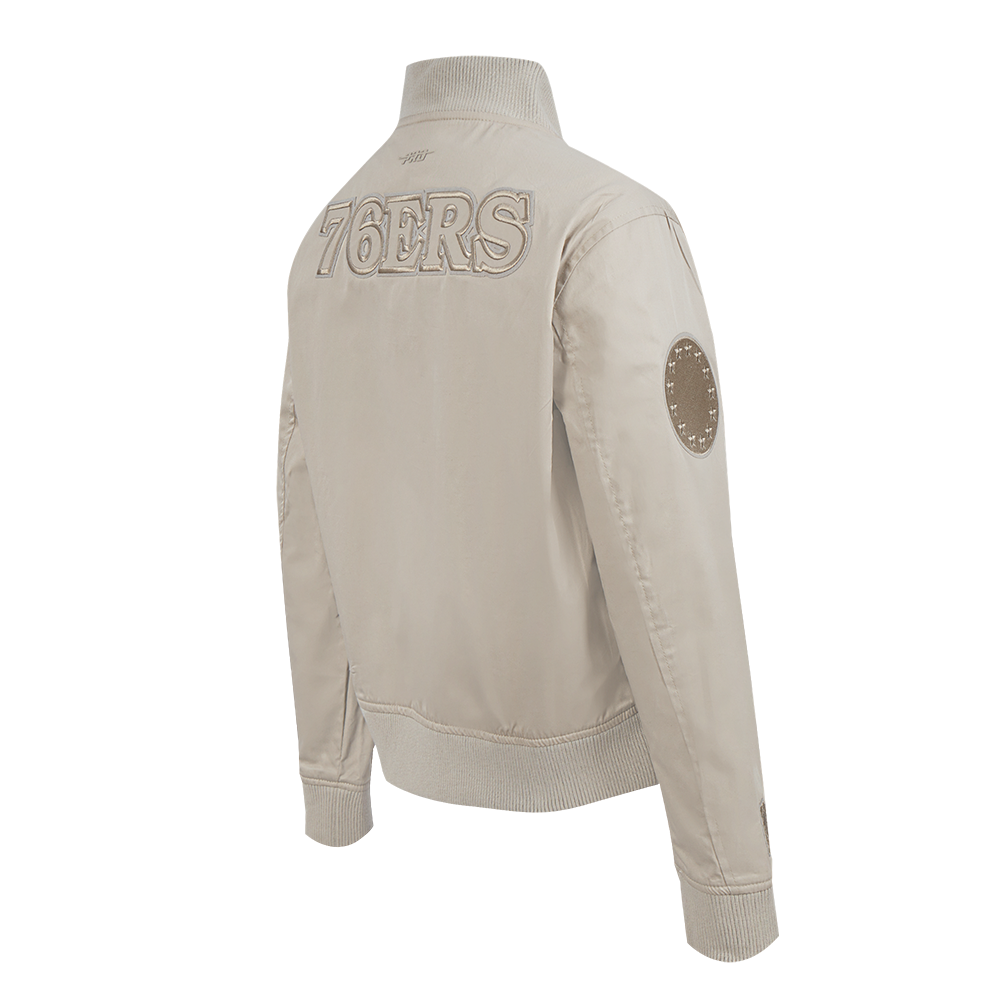 NBA PHILADELPHIA 76ERS NEUTRAL BLOUSON EN SERGÉ POUR FEMME (TAUPE)