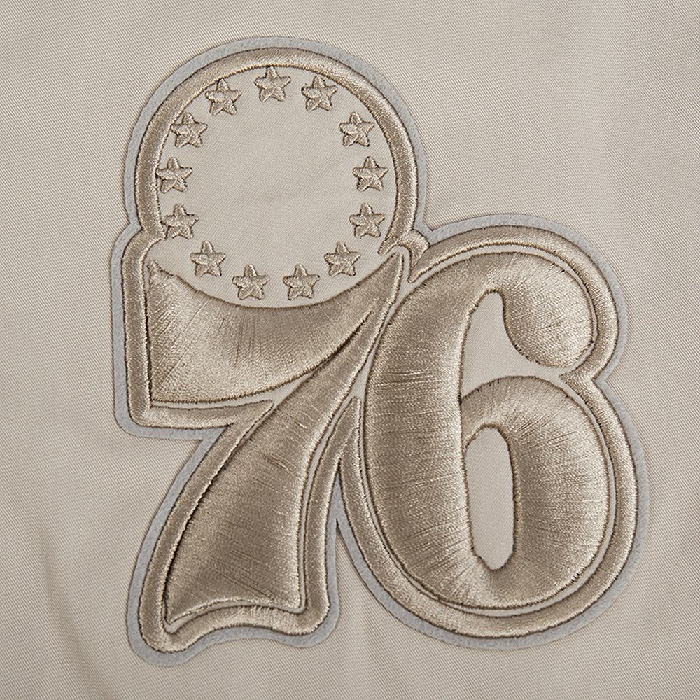 NBA PHILADELPHIA 76ERS NEUTRAL BLOUSON EN SERGÉ POUR FEMME (TAUPE)