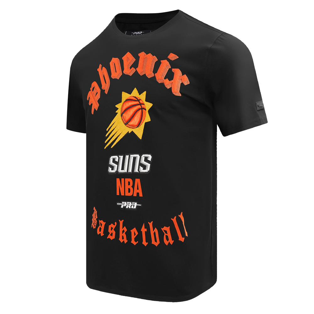 NBA PHOENIX SUNS OLD ENGLISH MEN'S TEE (BLACK)