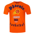 NBA PHOENIX SUNS OLD ENGLISH T-SHIRT POUR HOMME (ORANGE)