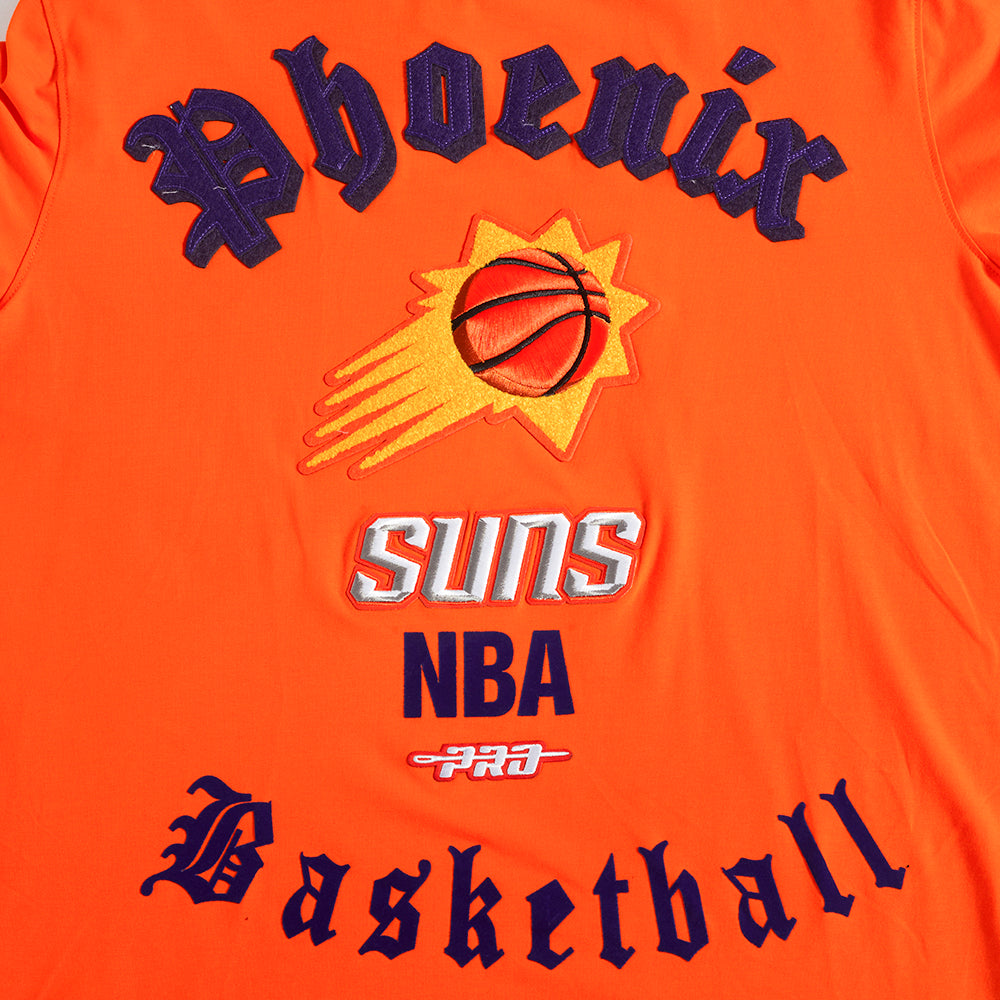 NBA PHOENIX SUNS OLD ENGLISH T-SHIRT POUR HOMME (ORANGE)