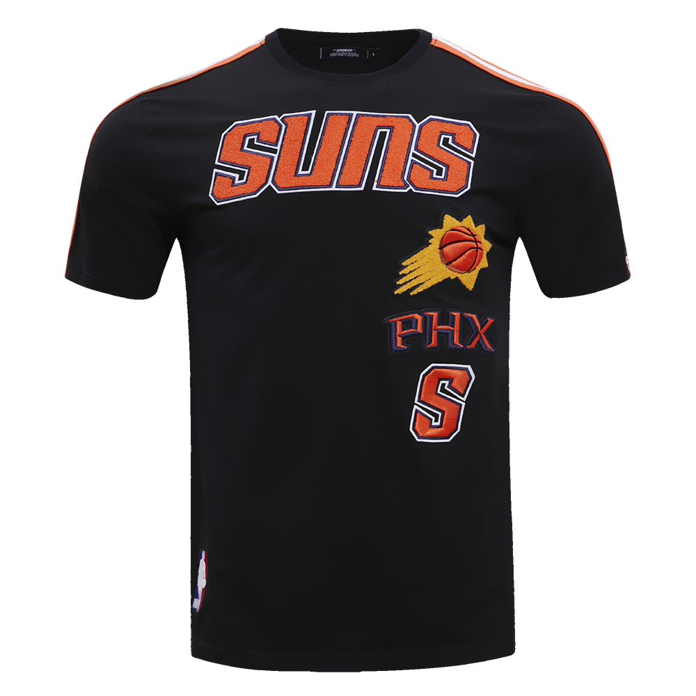 NBA PHOENIX SUNS RETRO CLASSIC MEN'S STRIPED TEE (BLACK/ORANGE)