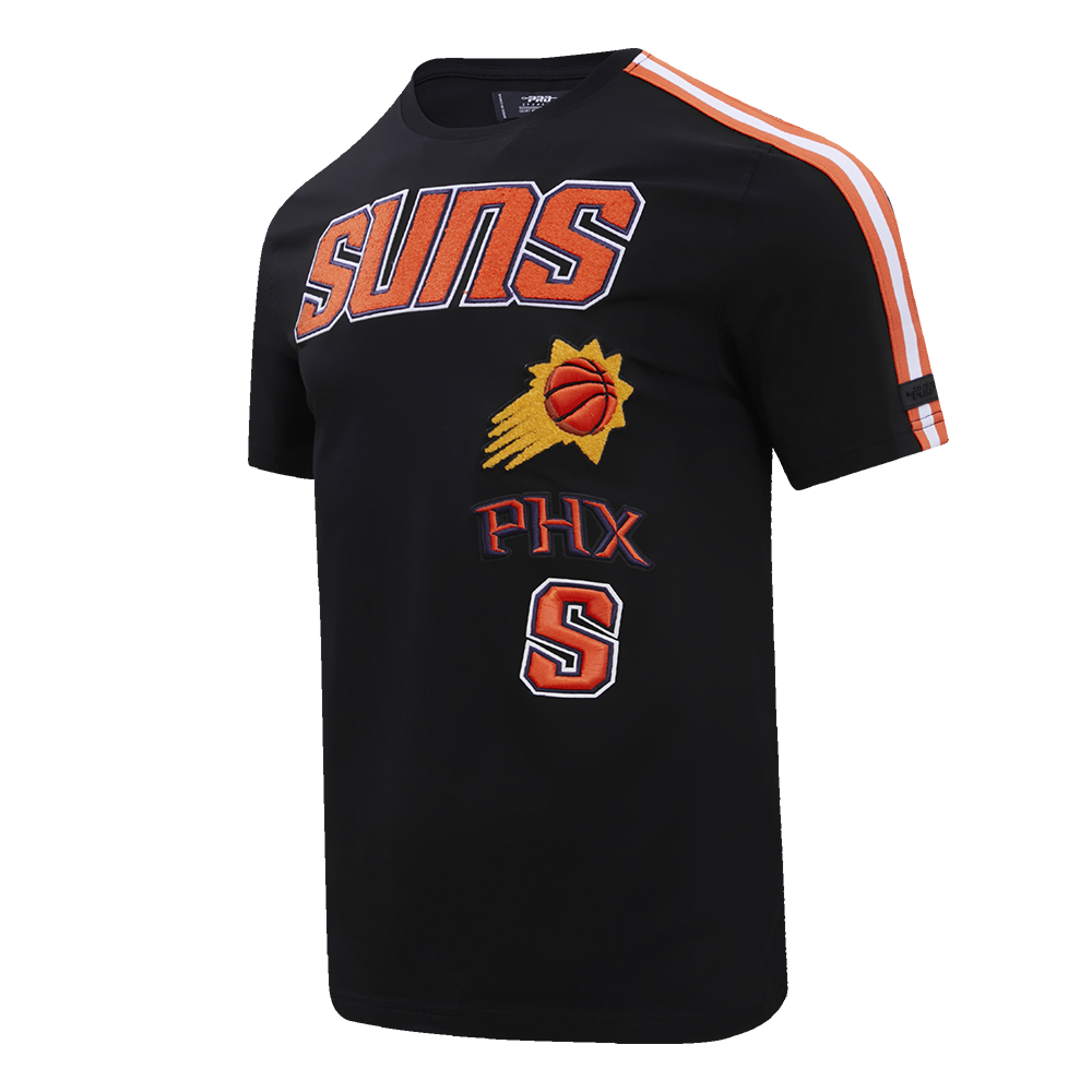 NBA PHOENIX SUNS RETRO CLASSIC MEN'S STRIPED TEE (BLACK/ORANGE)
