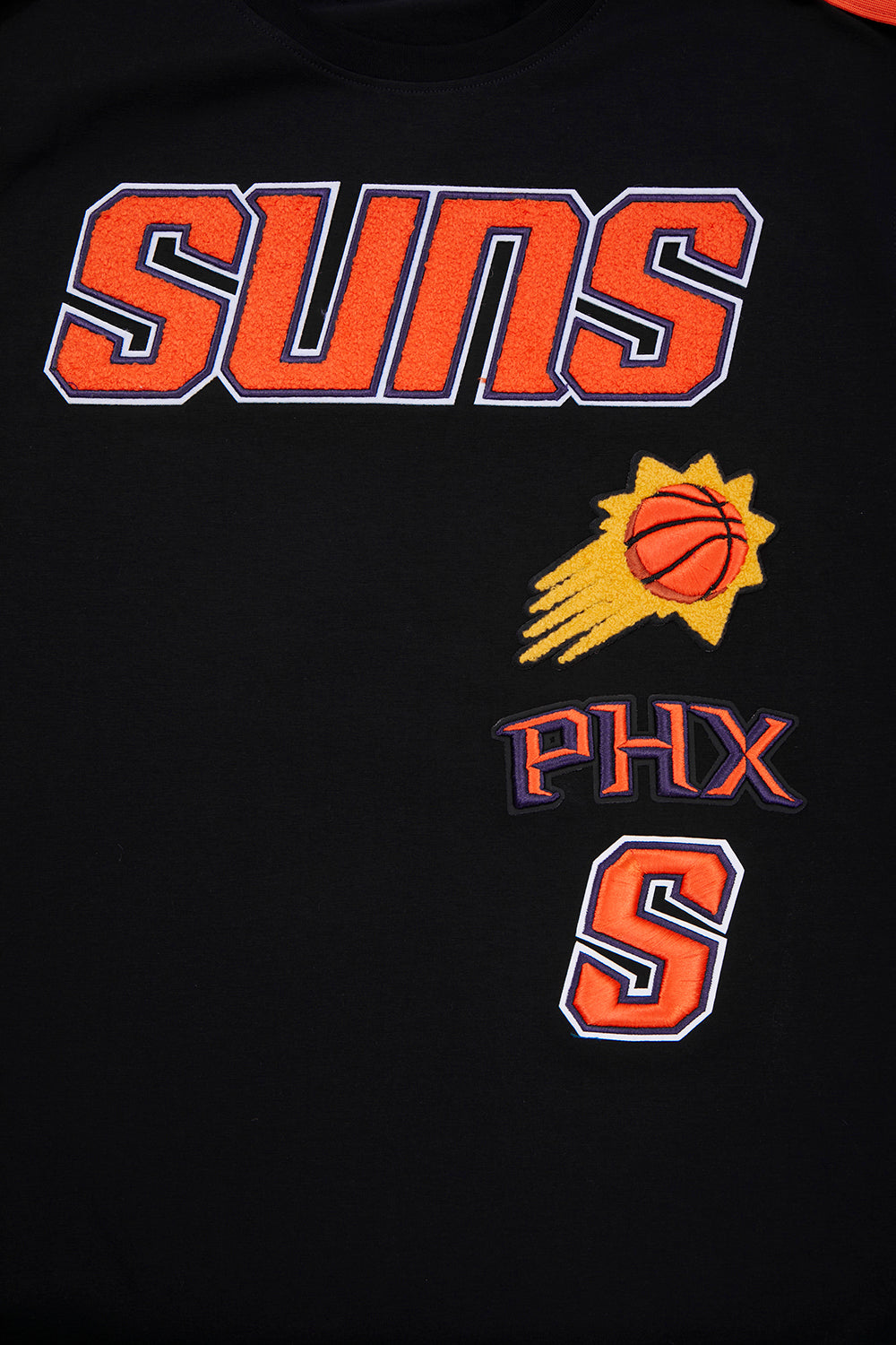 NBA PHOENIX SUNS RETRO CLASSIC MEN'S STRIPED TEE (BLACK/ORANGE)