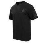 NBA PHOENIX SUNS NEUTRAL COTTON JERSEY DROP SHOULDER TEE (BLACK)