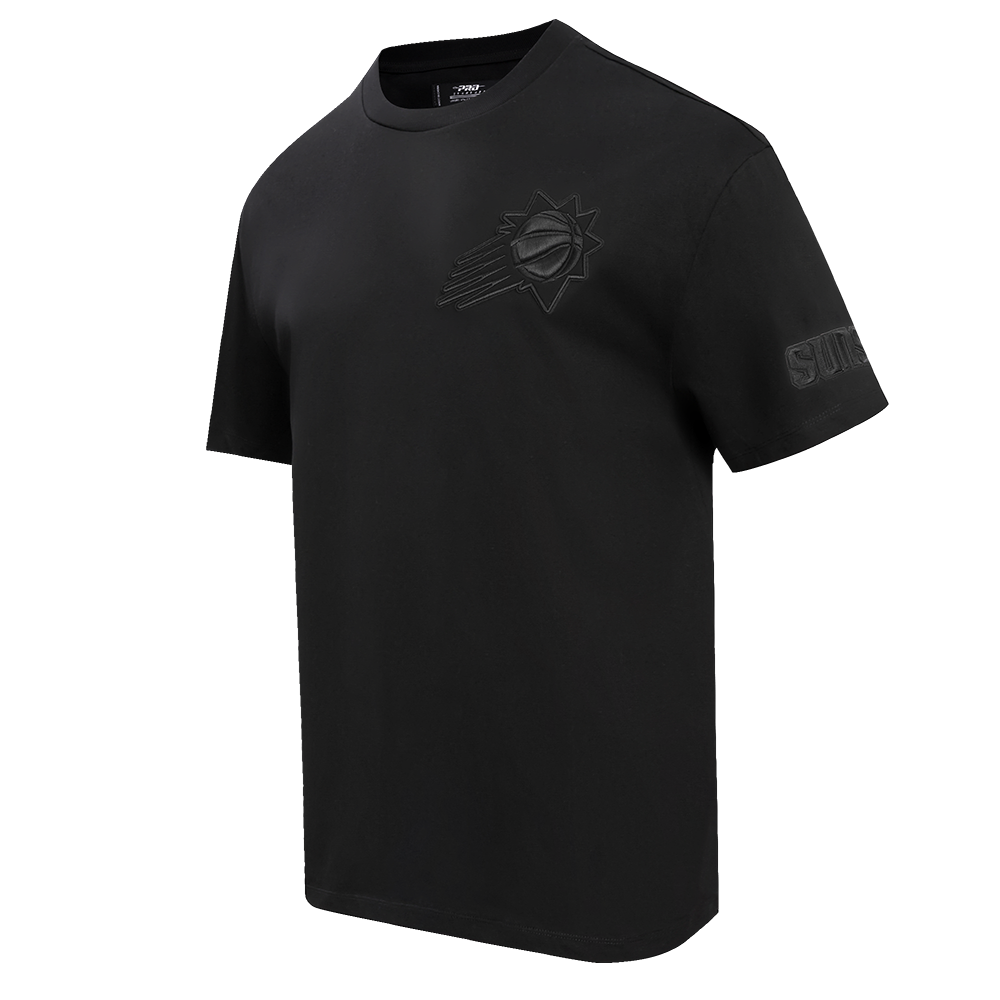 NBA PHOENIX SUNS NEUTRAL COTTON JERSEY DROP SHOULDER TEE (BLACK)