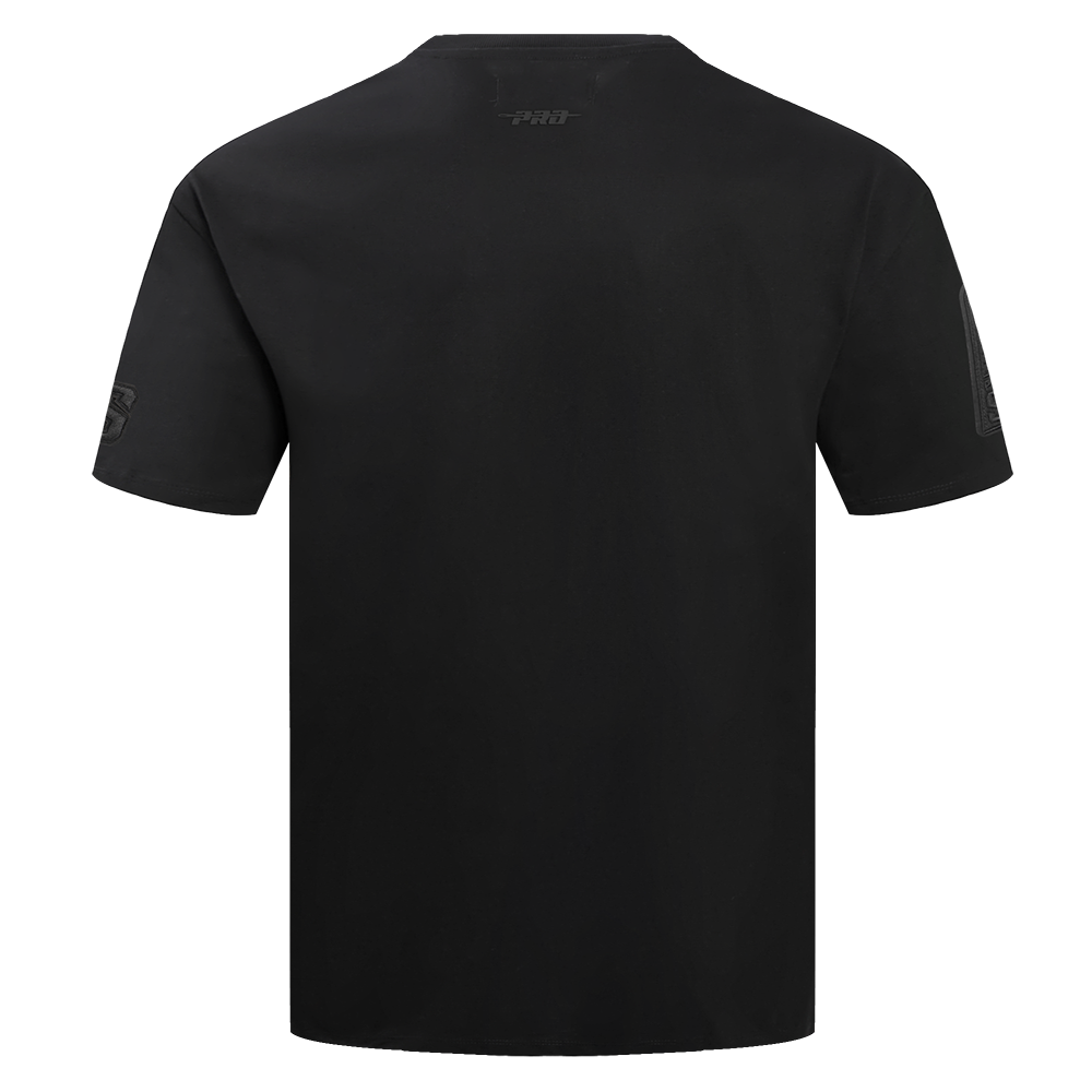 NBA PHOENIX SUNS NEUTRAL COTTON JERSEY DROP SHOULDER TEE (BLACK)