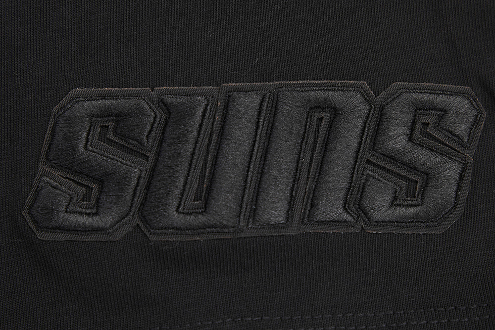 NBA PHOENIX SUNS NEUTRAL COTTON JERSEY DROP SHOULDER TEE (BLACK)