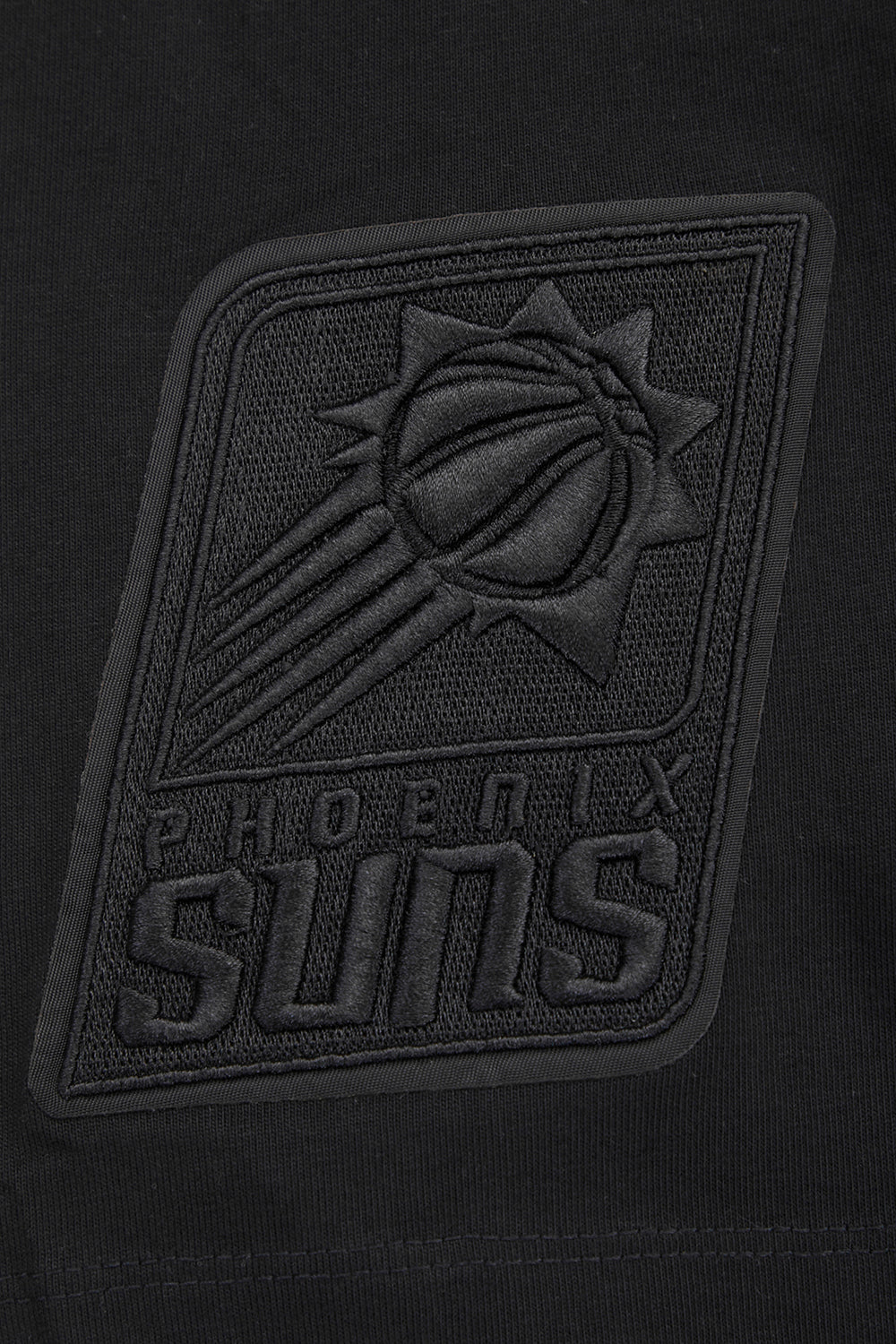 NBA PHOENIX SUNS NEUTRAL COTTON JERSEY DROP SHOULDER TEE (BLACK)