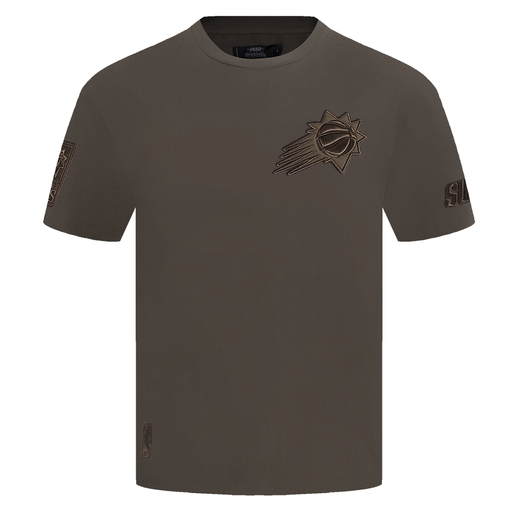 NBA PHOENIX SUNS NEUTRAL T-SHIRT À ÉPAULES TOMBANTES POUR HOMME (TAUPE FONCÉ)