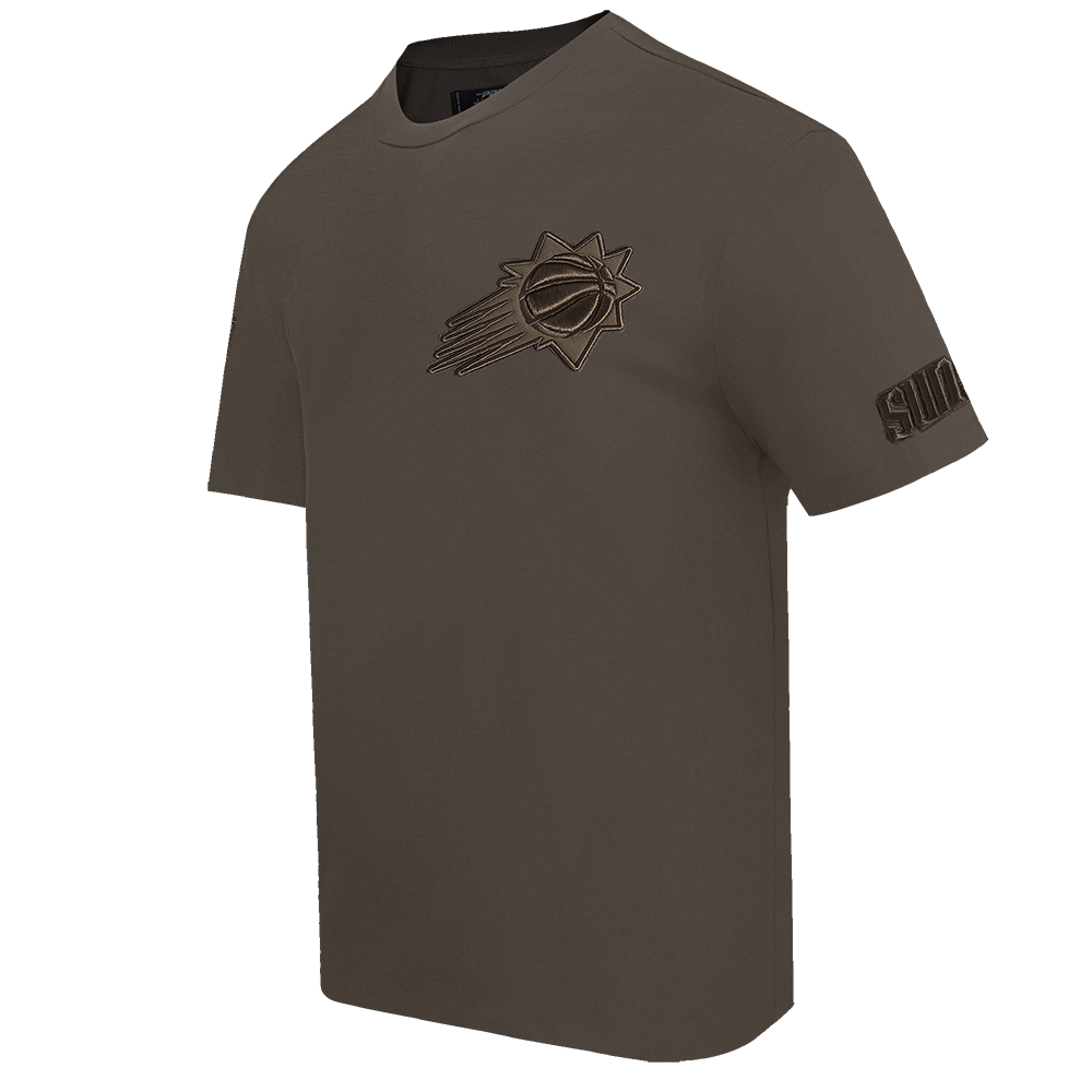 NBA PHOENIX SUNS NEUTRAL T-SHIRT À ÉPAULES TOMBANTES POUR HOMME (TAUPE FONCÉ)