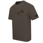 NBA PHOENIX SUNS NEUTRAL T-SHIRT À ÉPAULES TOMBANTES POUR HOMME (TAUPE FONCÉ)