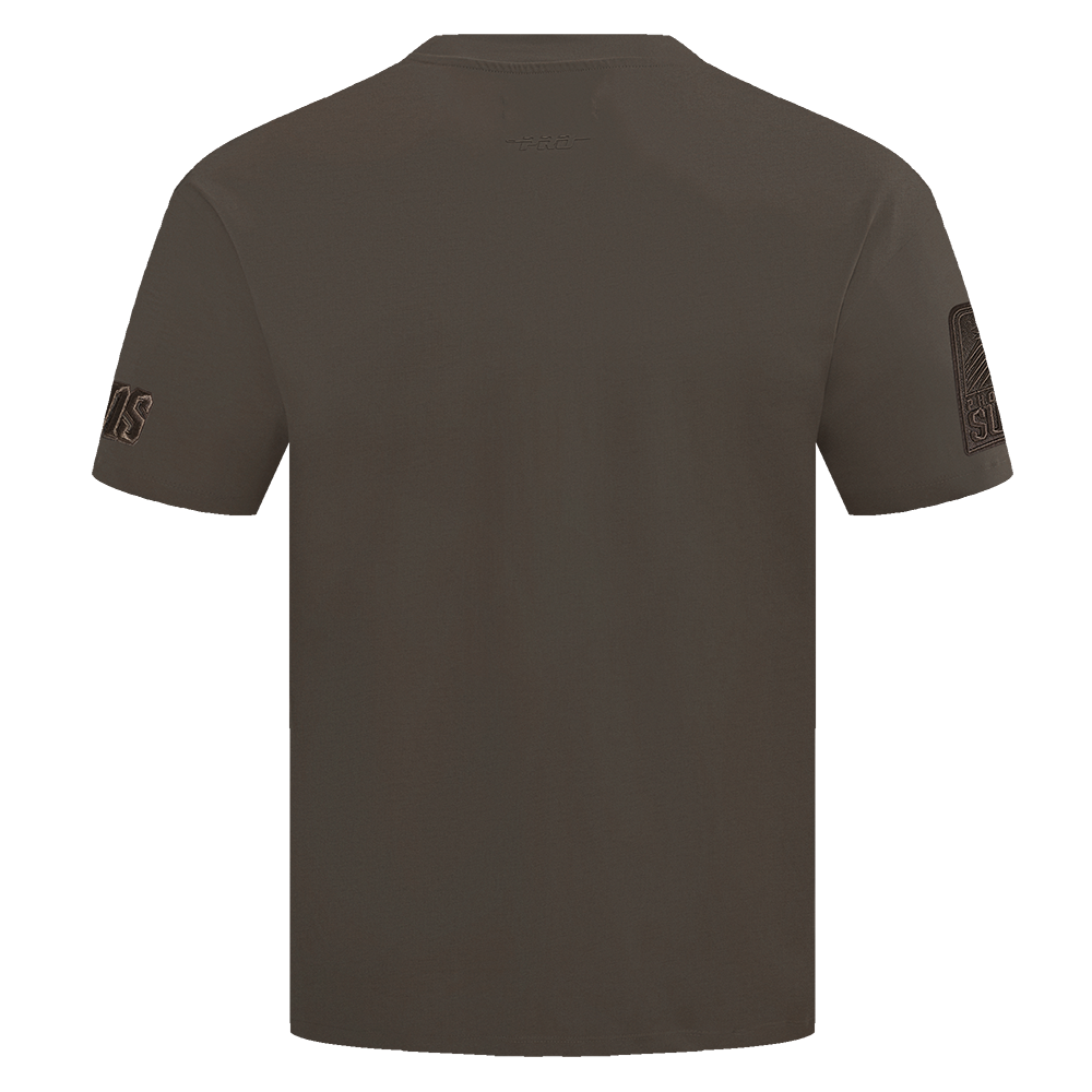 NBA PHOENIX SUNS NEUTRAL T-SHIRT À ÉPAULES TOMBANTES POUR HOMME (TAUPE FONCÉ)